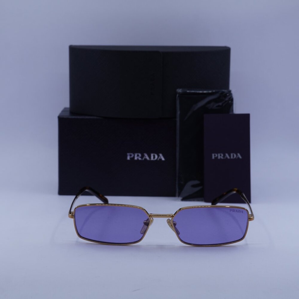 Prada PRA60S 7OE01O Rectangle Sunglasses – Brass - Picture 2 of 8